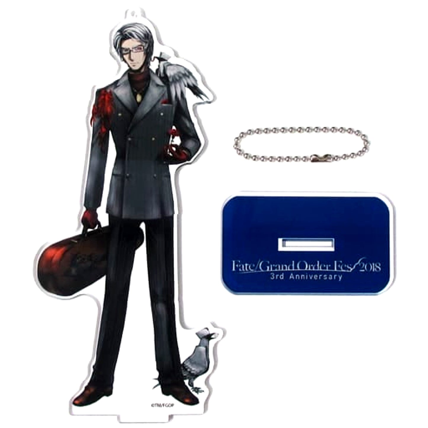 Fate/Grand Order Antonio Salieri Avenger Newly Illustrated Acrylic Mascot Europe FGO Fes. 2018 3rd Anniversary [USED]
