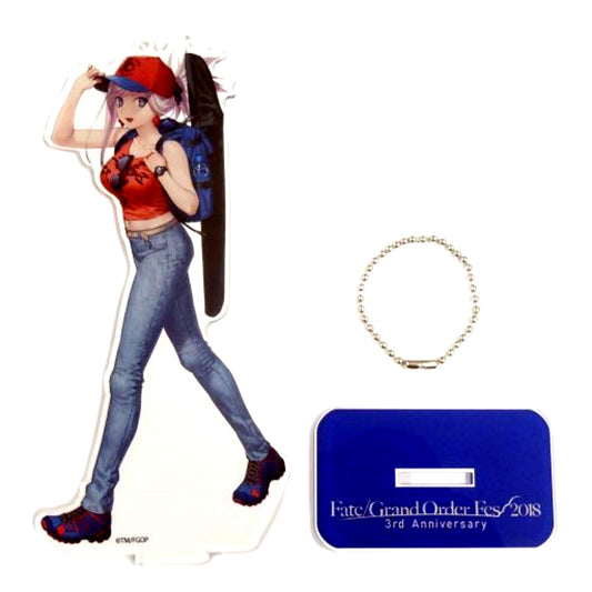 Saber Musashi Miyamoto Central Asia Fate/Grand Order Fes. 2018 3rd Anniversary Illustration Acrylic Mascot [USED]