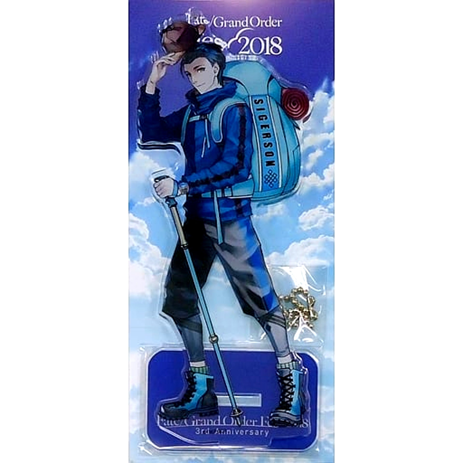 Fate/Grand Order Sherlock Holmes Newly Illustrated Acrylic Mascot Alps Fate/Grand Order Fes. 2018 3rd Anniversary [USED]