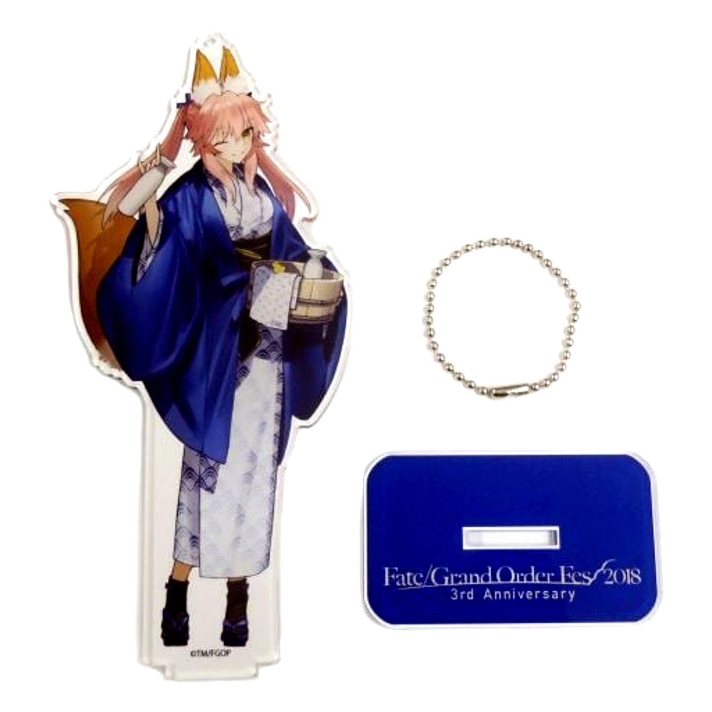 Lancer Tamamo no Mae Fate/Grand Order Drawn Acrylic Mascot Japan Fes 2018 3rd Anniv [USED]