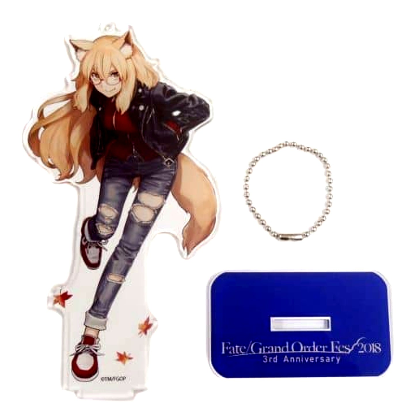 Fate/Grand Order Suzuka Gozen Newly Illustrated Acrylic Mascot America Fate/Grand Order Fes. 2018 3rd Anniversary [USED]