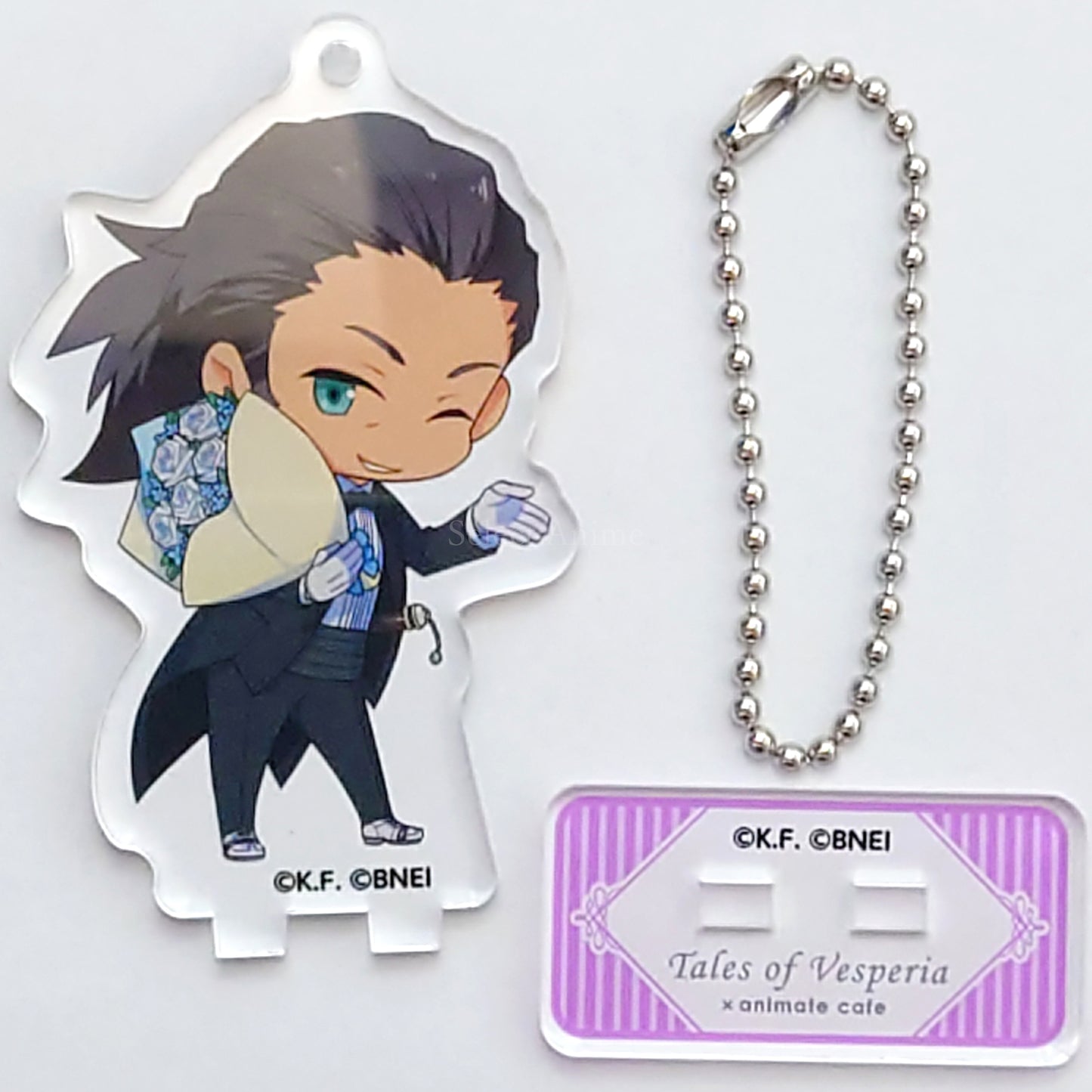 Tales of Vesperia Raven Trading Acrylic Stand Keychain animate cafe Limited Keychains [USED]