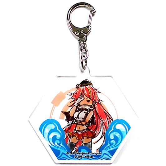 Jamaica 01 Azur Lane GraffArt Design Hexagon Acrylic Keychain [USED]