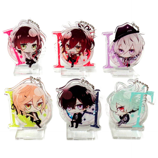 Collar x Malice: Unlimited Newly Drawn Chibi Chara Acrylic Stand Keychain Stellaworth Limited PS Vita Edition Special Stella Set Bundled Benefits Set of 6 Keychains [USED]