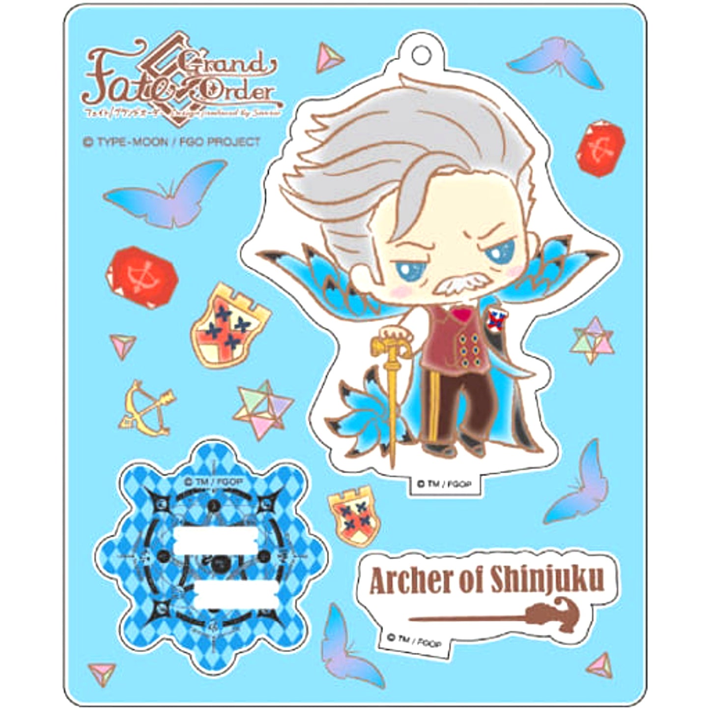 Fate/Grand Order Archer of Shinjuku Stand Up! Acrylic Mascot Sanrio Design [USED]
