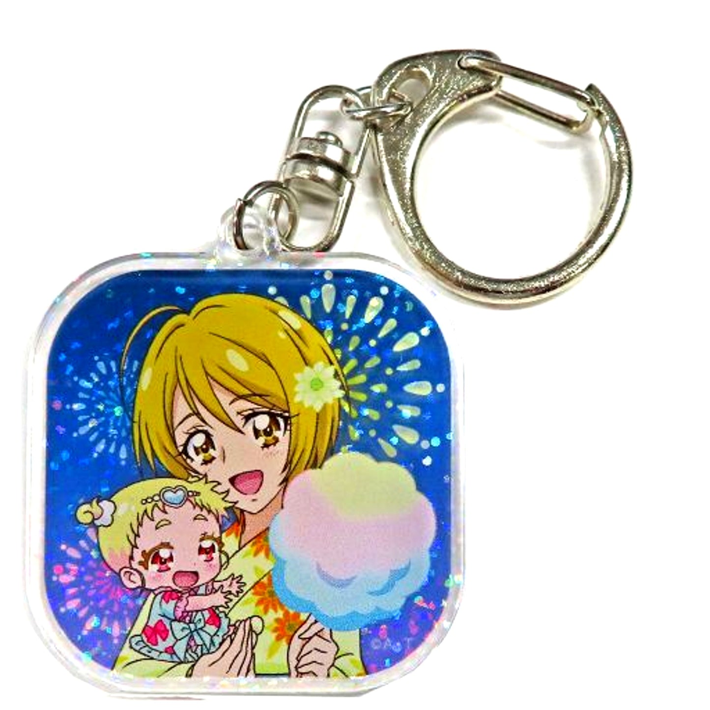 Homare Kagayaki Yukata HUGtto! Precure Shining Acrylic Keychain Yukata x Marine MIX Limited Shop in Marui [USED]