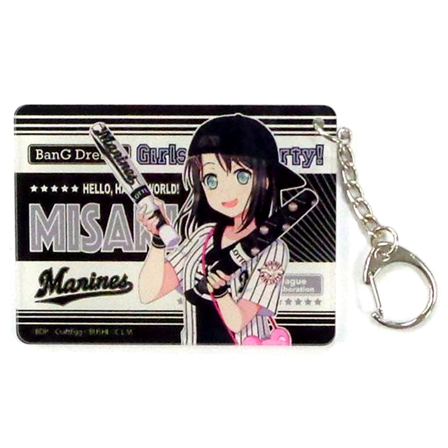Misaki Okusawa Chiba Lotte Marines Acrylic Keychain BanG Dream! Girls Band Party! x Pacific League 6 Teams Collabo [USED]