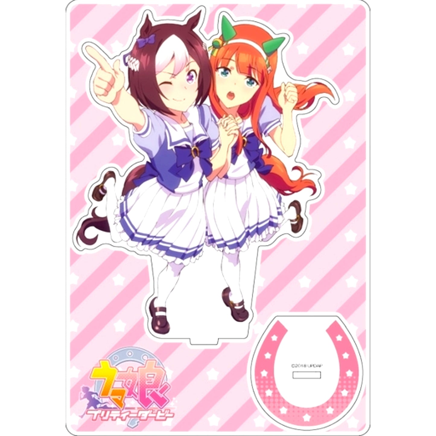 Special Week & Silence Suzuka Umamusume: Pretty Derby Big Acrylic Stand [USED]