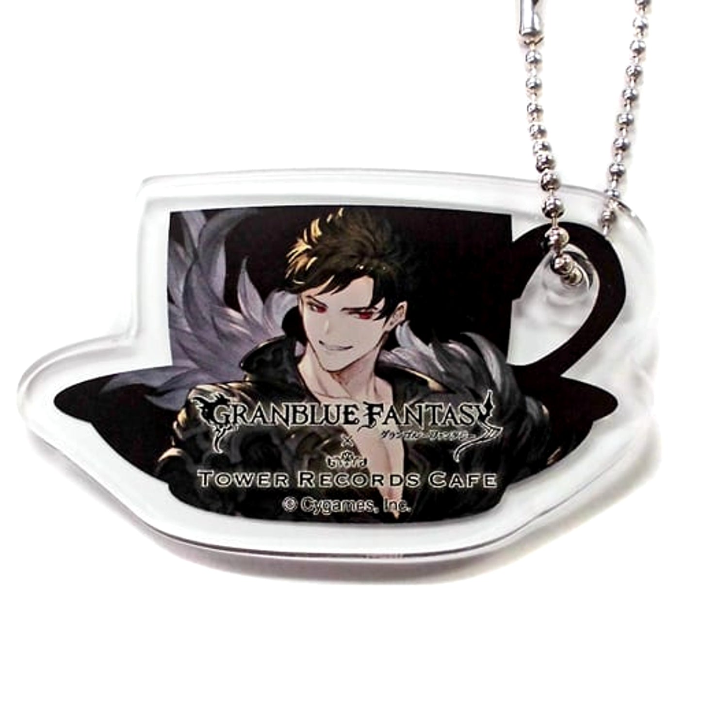 Granblue Fantasy Belial Trading Acrylic Keychains Tower Records Cafe Limited Keychains [USED]