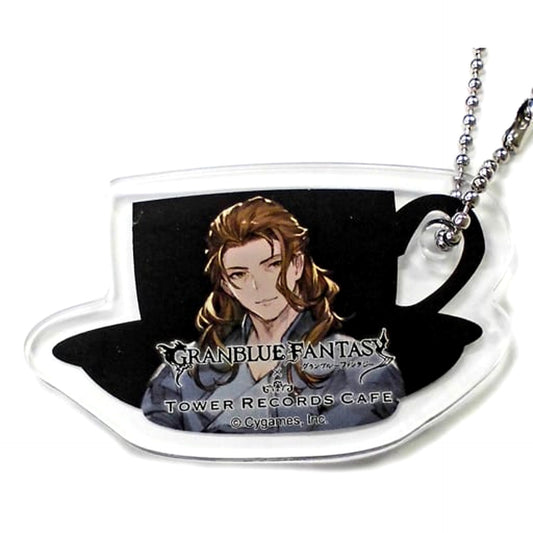 Granblue Fantasy Siegfried Trading Acrylic Keychains Tower Records Cafe Limited Keychains [USED]