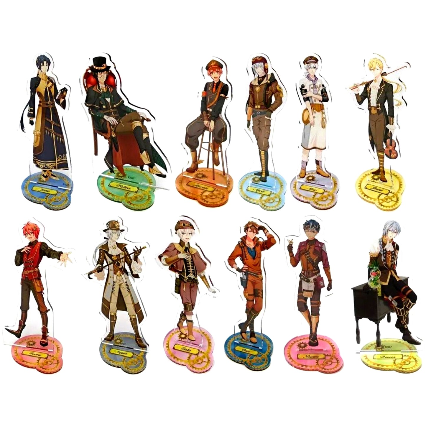Set of 12 IDOLiSH7 Animate Girls Festival 2017 Big Acrylic Stand Collection [USED]