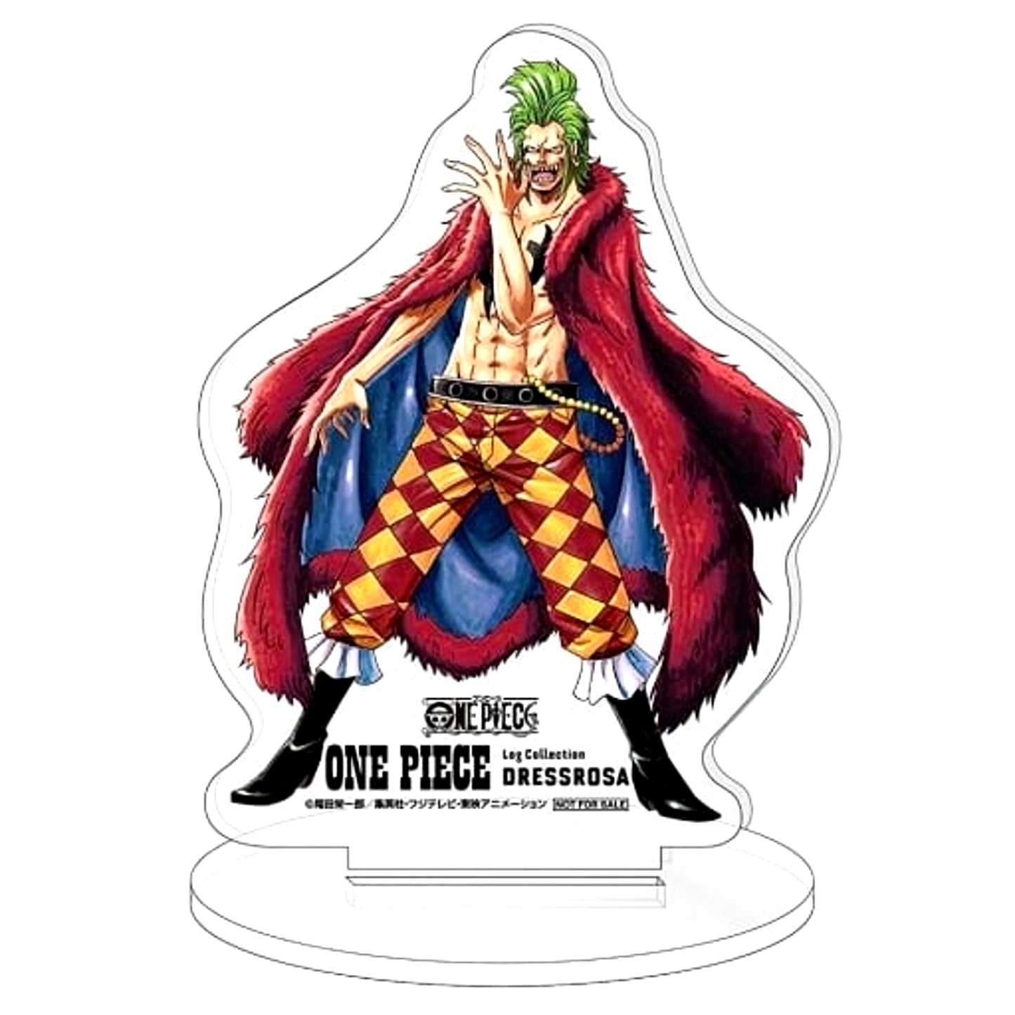 Bartolomeo One Piece Log Collection DRESS ROSA DVD Amazon Purchase Bonus Original Acrylic Stand [USED]