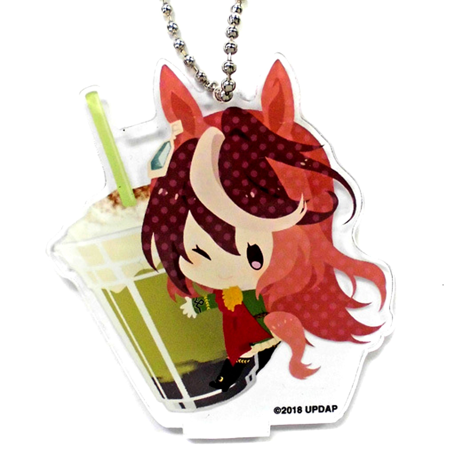 Symboli Rudolf Uma Musume Pretty Derby x COLLABO CAFE HONPO 2nd CharaDri!! Acrylic Keychain [USED]