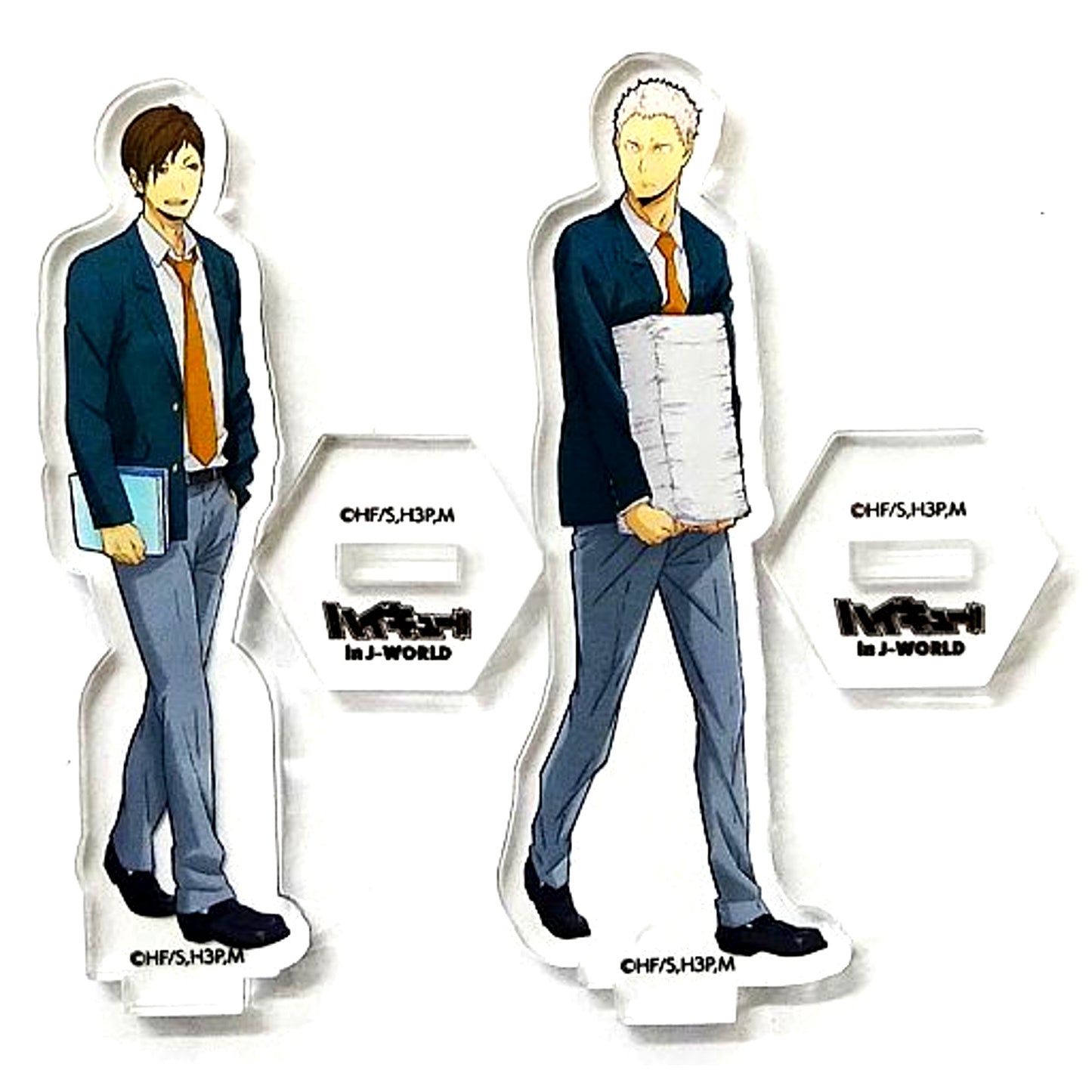 Takanobu Aone & Kenji Futakuchi Haikyu!! Acrylic Stand Set of 2 Break Time in J-World Tokyo Mini Attraction Sakanoshita Store Part-Time Job Experience 4-Star Prize [USED]