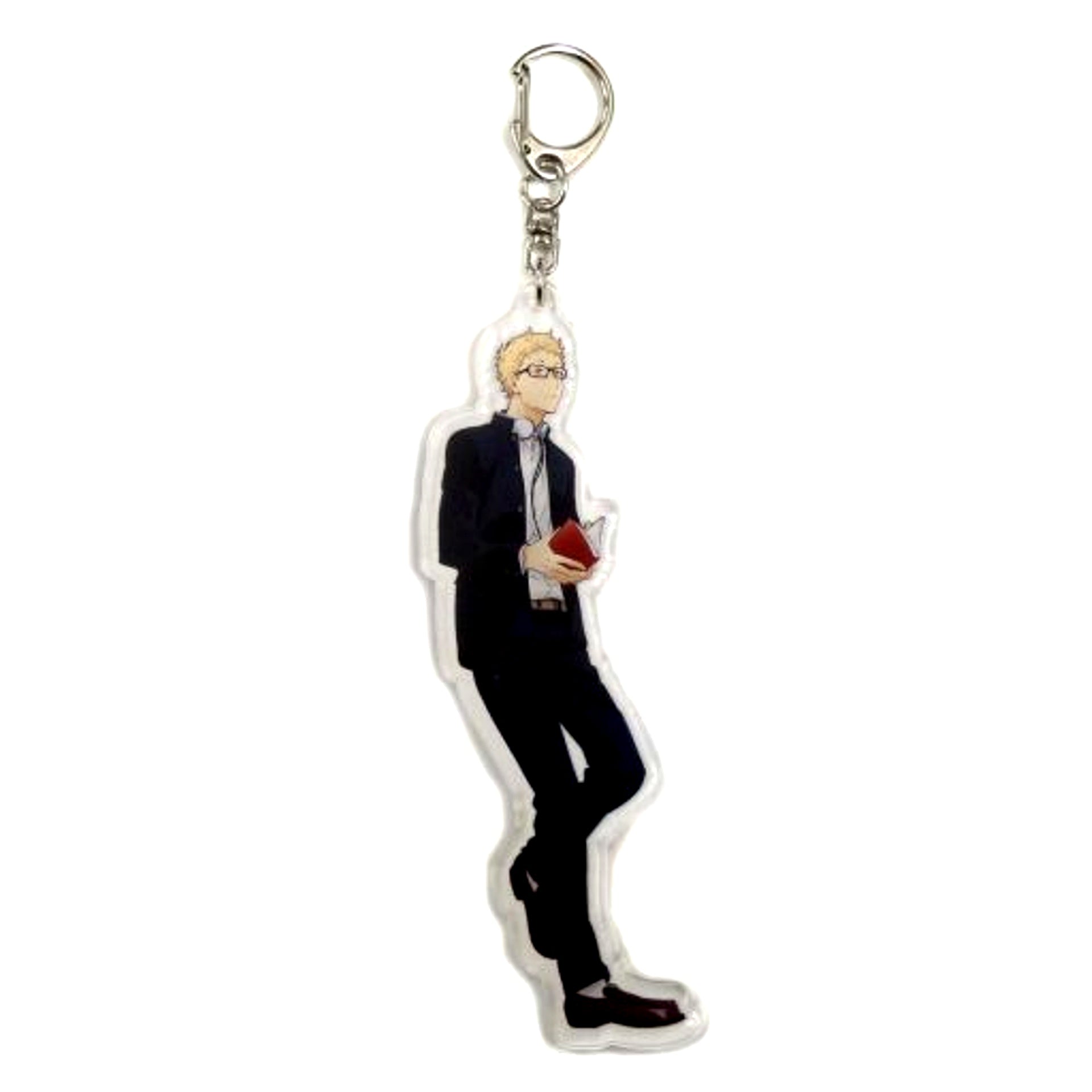 Kei Tsukishima Haikyu!! Acrylic Keychain Break Time in J-WORLD TOKYO [USED]