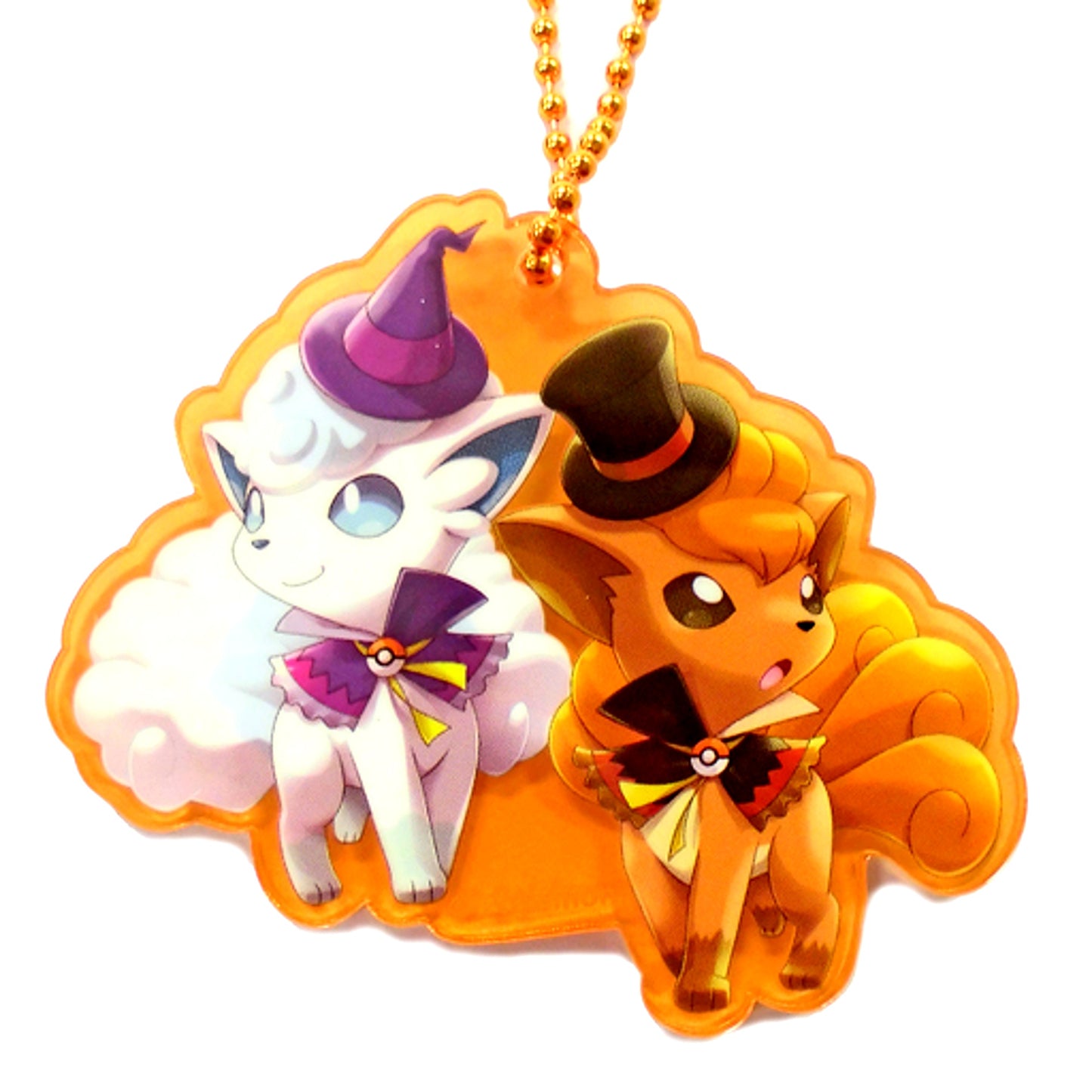 Vulpix & Alolan Vulpix Pokemon We Are TEAM TREAT! Acrylic Charm Collection Pokemon Center Limited [USED]