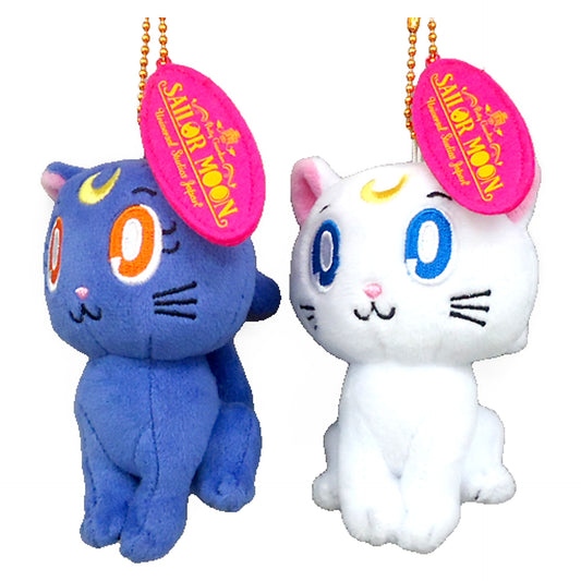 Sailor Moon the Miracle 4-D Lunar Artemis Mascot Keychain Universal Studios Japan Limited Set of 2 Mascot [USED]