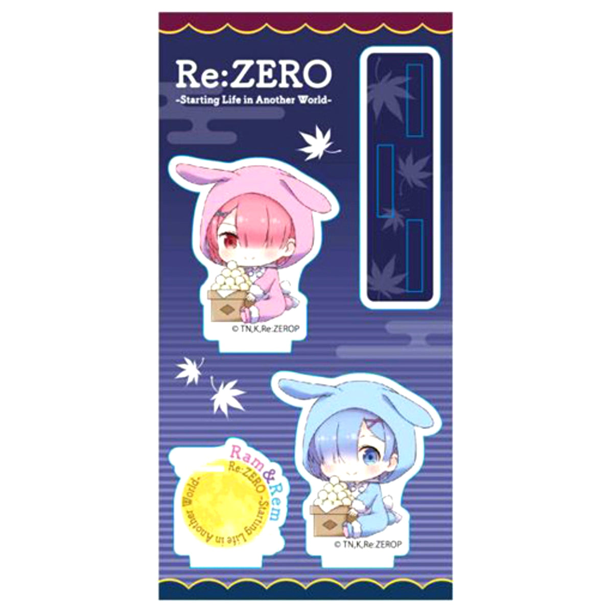 Ram & Rem Moon Viewing Ver. Gyugyutto Acrylic Figure Re:ZERO -Starting Life in Another World- [USED]