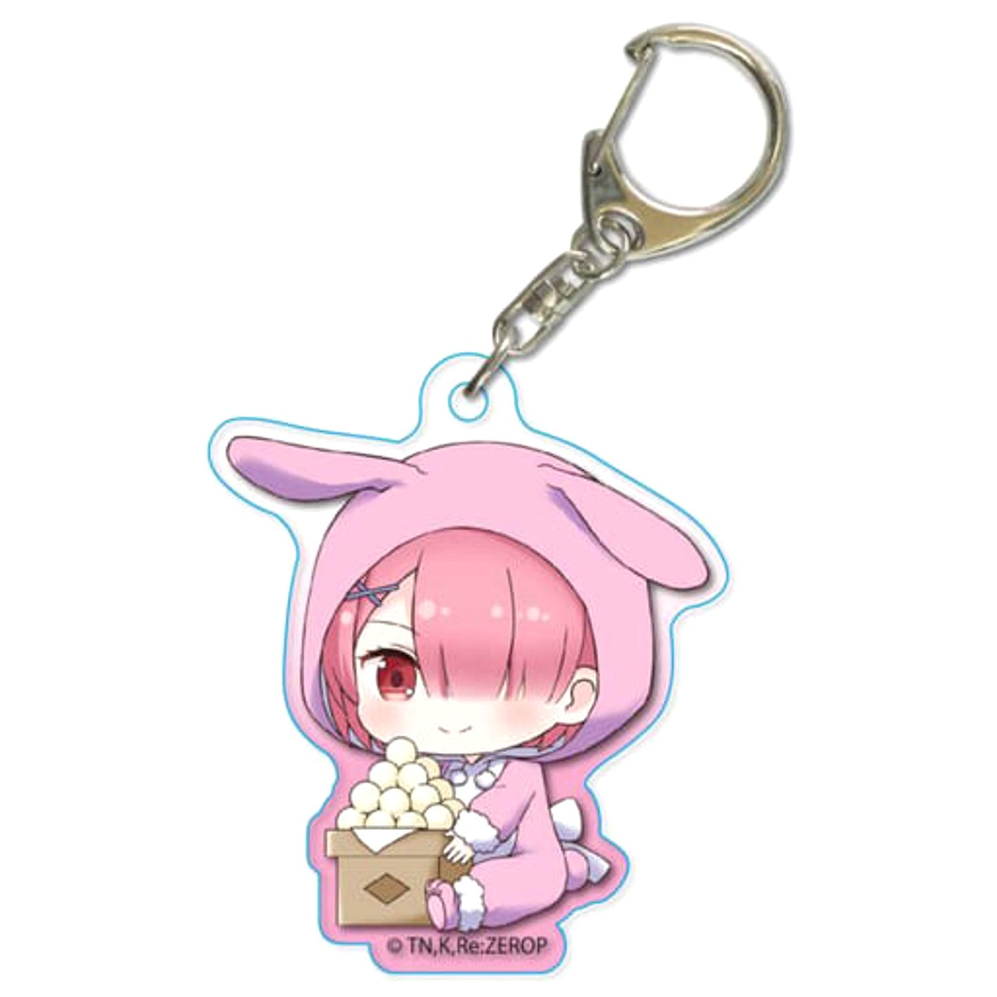 Re:ZERO -Starting Life in Another World- Ram Moon Viewing Ver. Gyugyutto Acrylic Keychain Keychains [USED]
