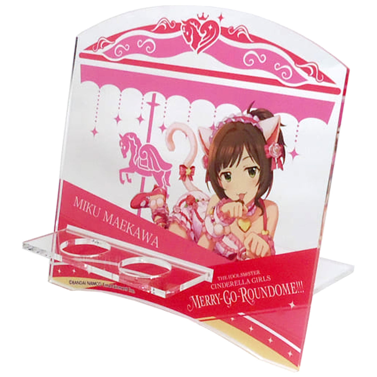 THE IDOLM@STER Cinderella Girls Maekawa Miku Official Acrylic Concert Light Stand 6th Live Merry-Go-Roundome!!! Limited [USED]