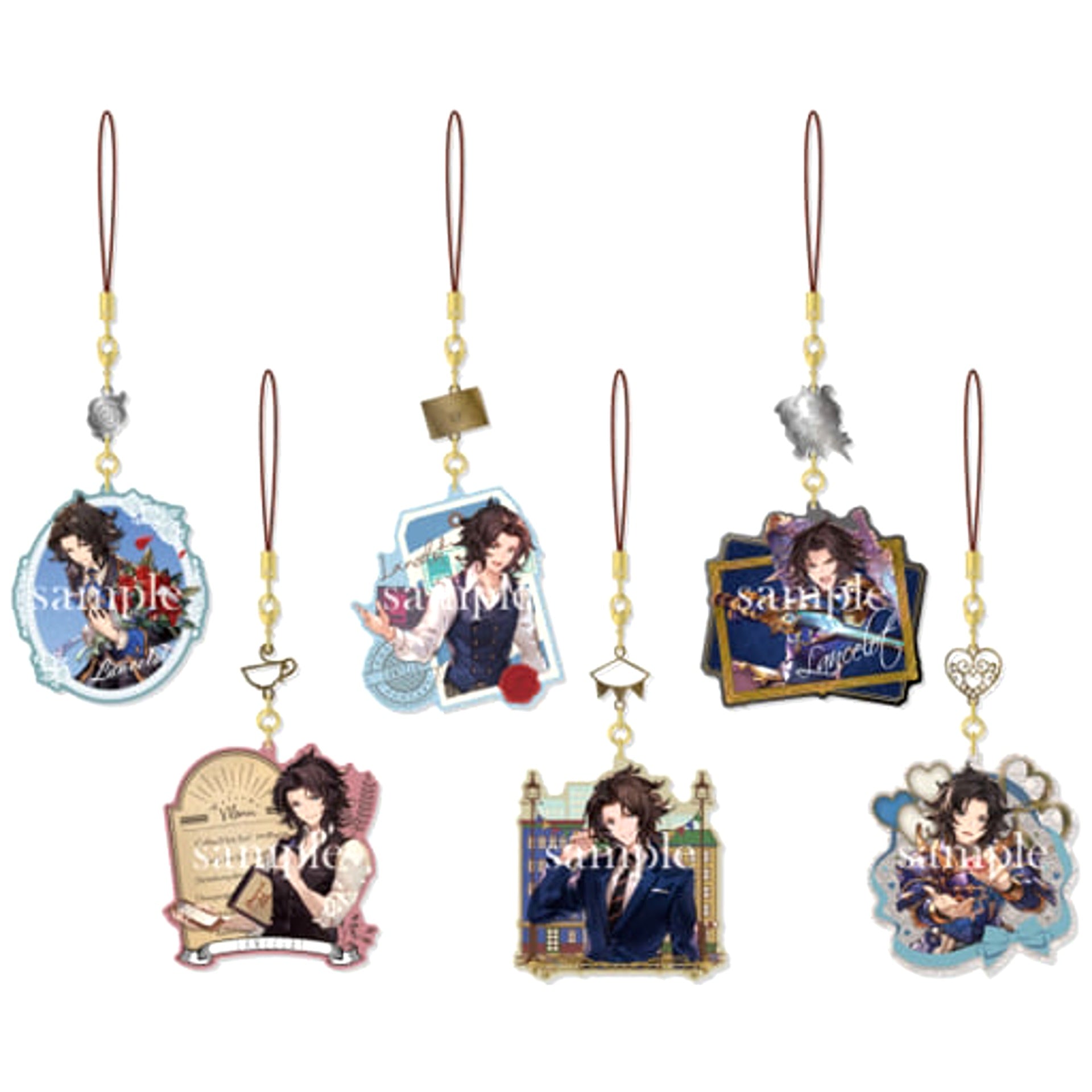 Granblue Fantasy Lancelot & Others Yurayura Charm Collection Lancelot BOX All 6 Types Set Charm [USED]