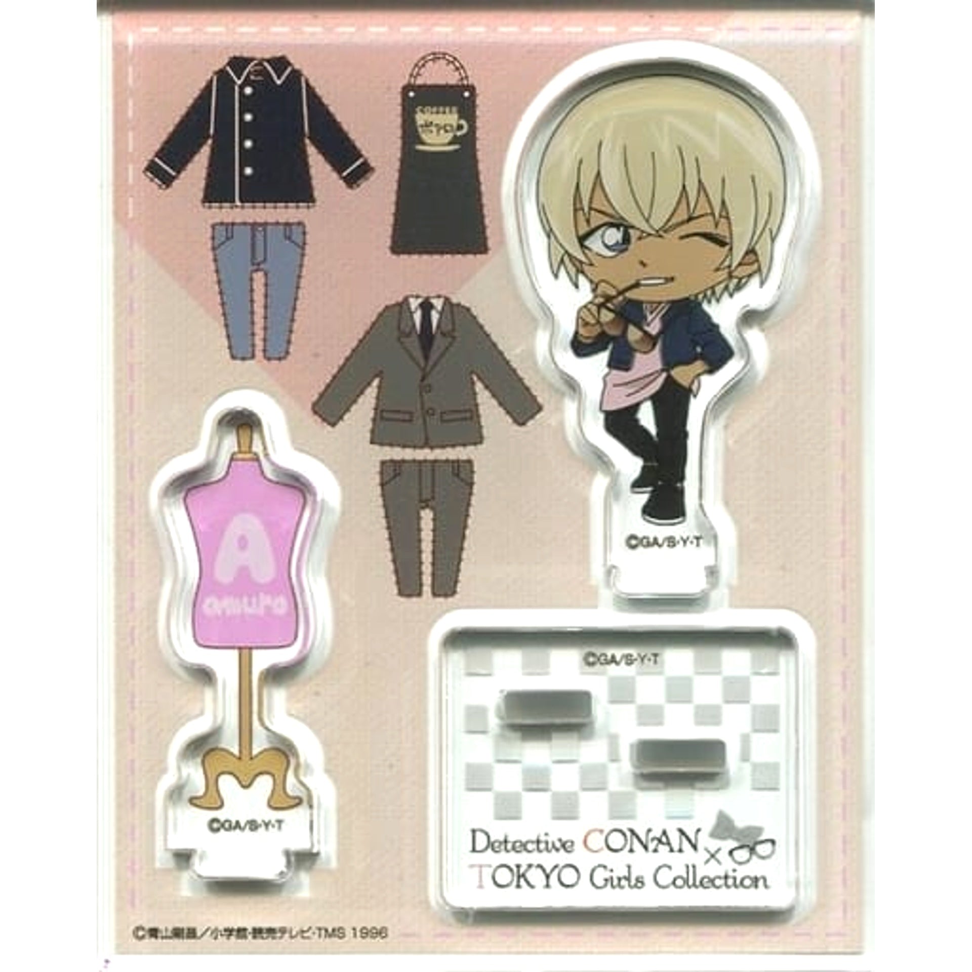Detective Conan x Tokyo Girls Collection Toru Amuro Mini Character Acrylic Stand Detective Conan Plaza Exclusive Acrylic Stands [USED]