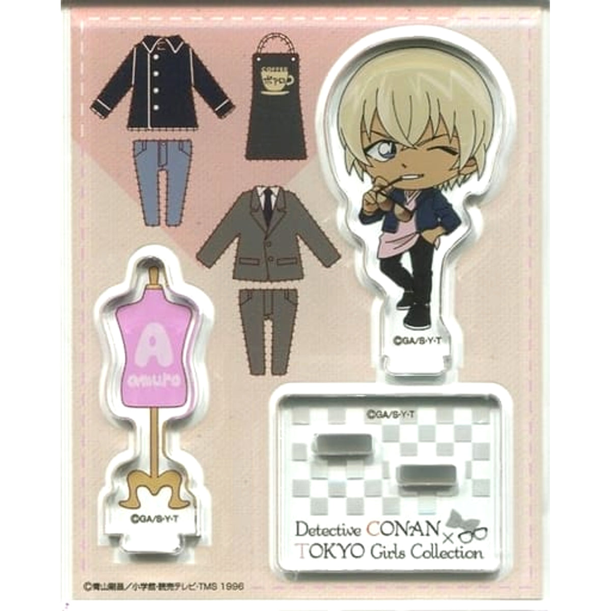 Detective Conan x Tokyo Girls Collection Toru Amuro Mini Character Acrylic Stand Detective Conan Plaza Exclusive Acrylic Stands [USED]