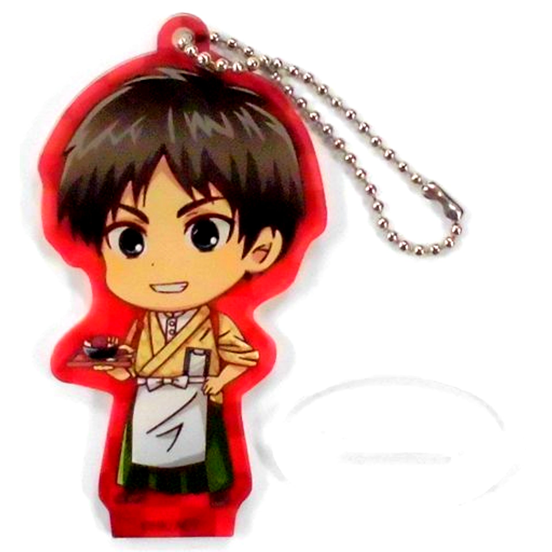 Eren Yeager Attack on Titan in SWEETS PARADISE Trading Acrylic Keychain Cafe [USED]