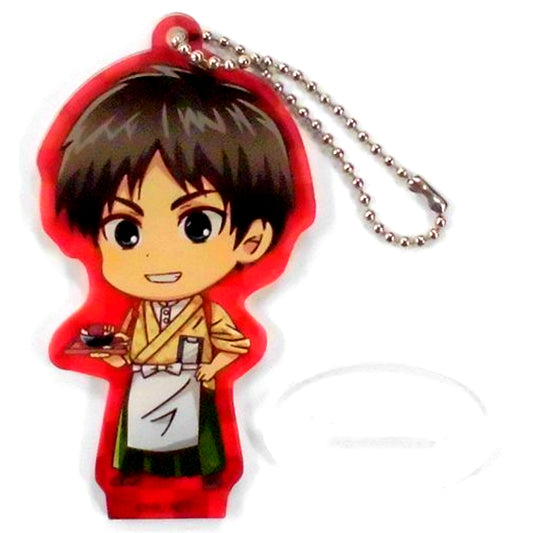Eren Yeager Attack on Titan in SWEETS PARADISE Trading Acrylic Keychain Cafe [USED]