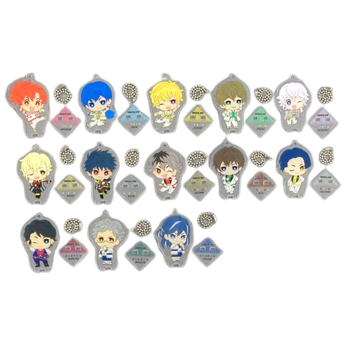Dream Festival! R Kanade Amamiya & Others Trading Acrylic Stand Keychain D Four All Star Ver.R animate cafe Limited All 13 Types Set Keychains [USED]