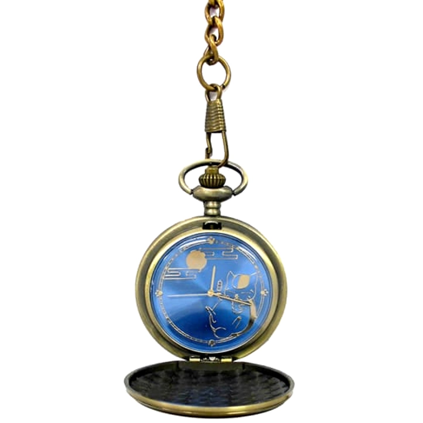 Natsume's Book of Friends Nyanko-sensei Blue Pocket Watch Dango over Moon Ver. [USED]