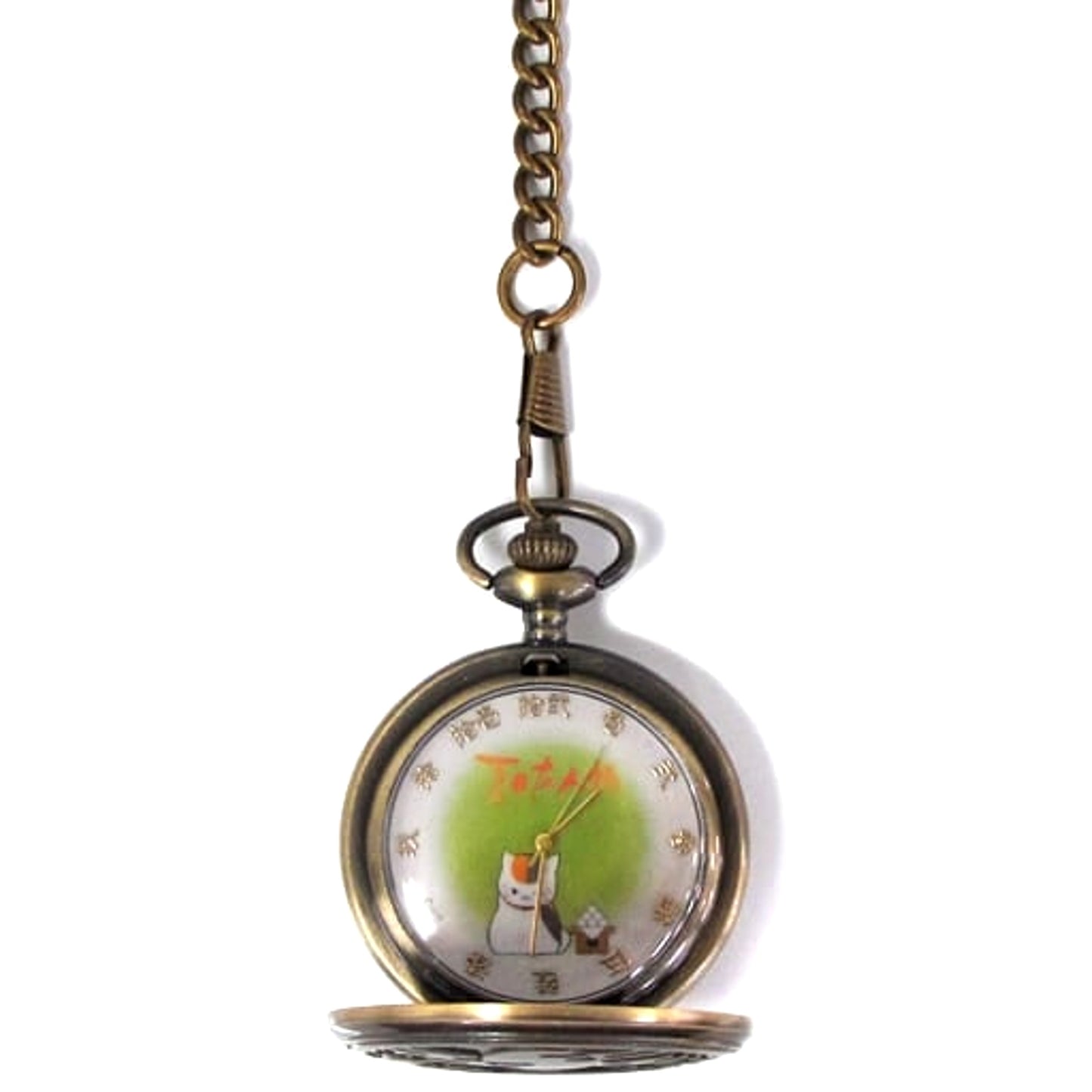 Natsume's Book of Friends Nyanko-sensei Green Pocket Watch Dango over the Moon Ver. [USED]