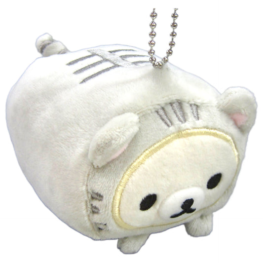 Korilakkuma Leisurely Cat Rirakkuma Mochimochi Utsubuse Plush Toy with Ball Chain Plush Toys [USED]