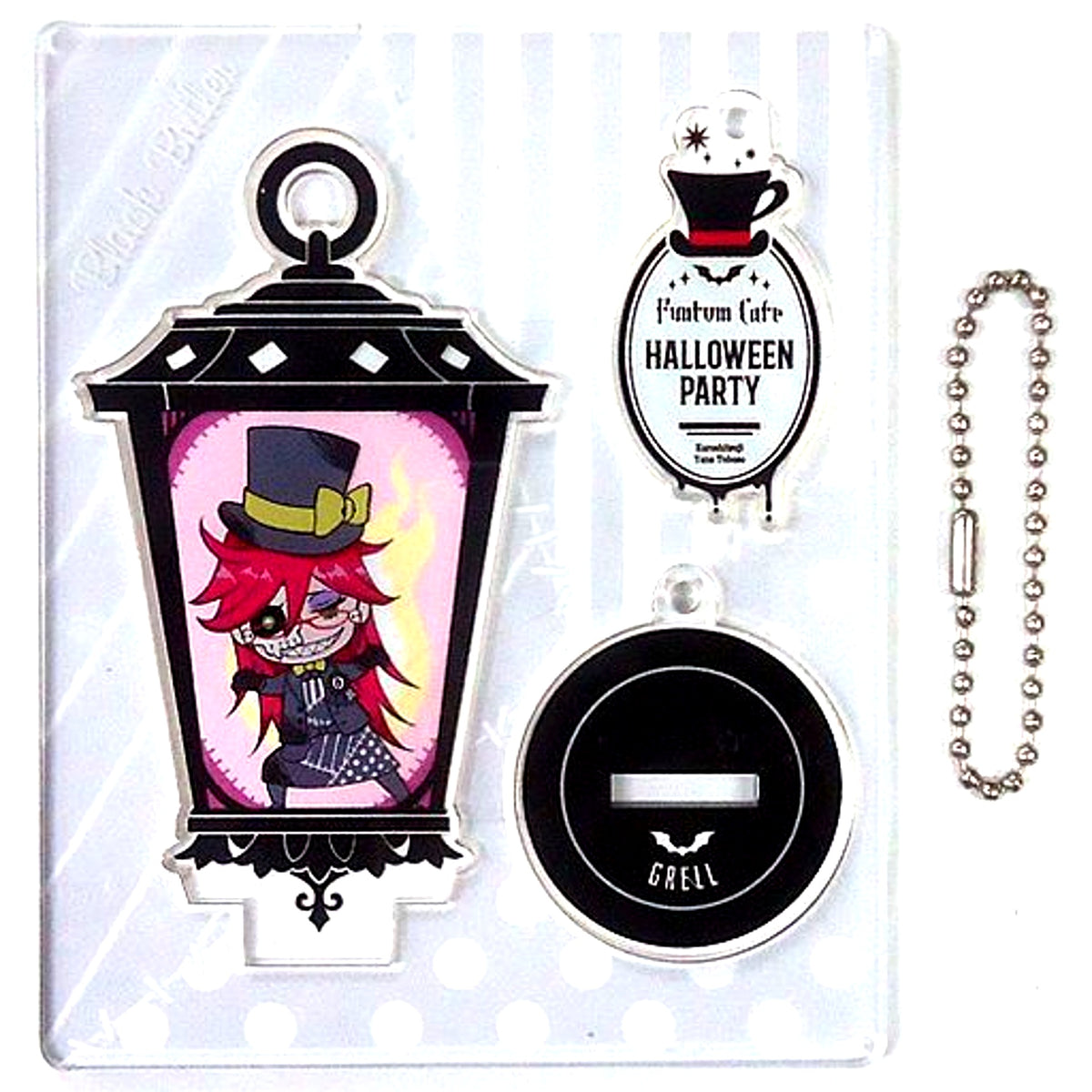 Grell Sutcliff Black Butler Funtom Cafe Halloween Party Original Trading Acrylic Stand [USED]