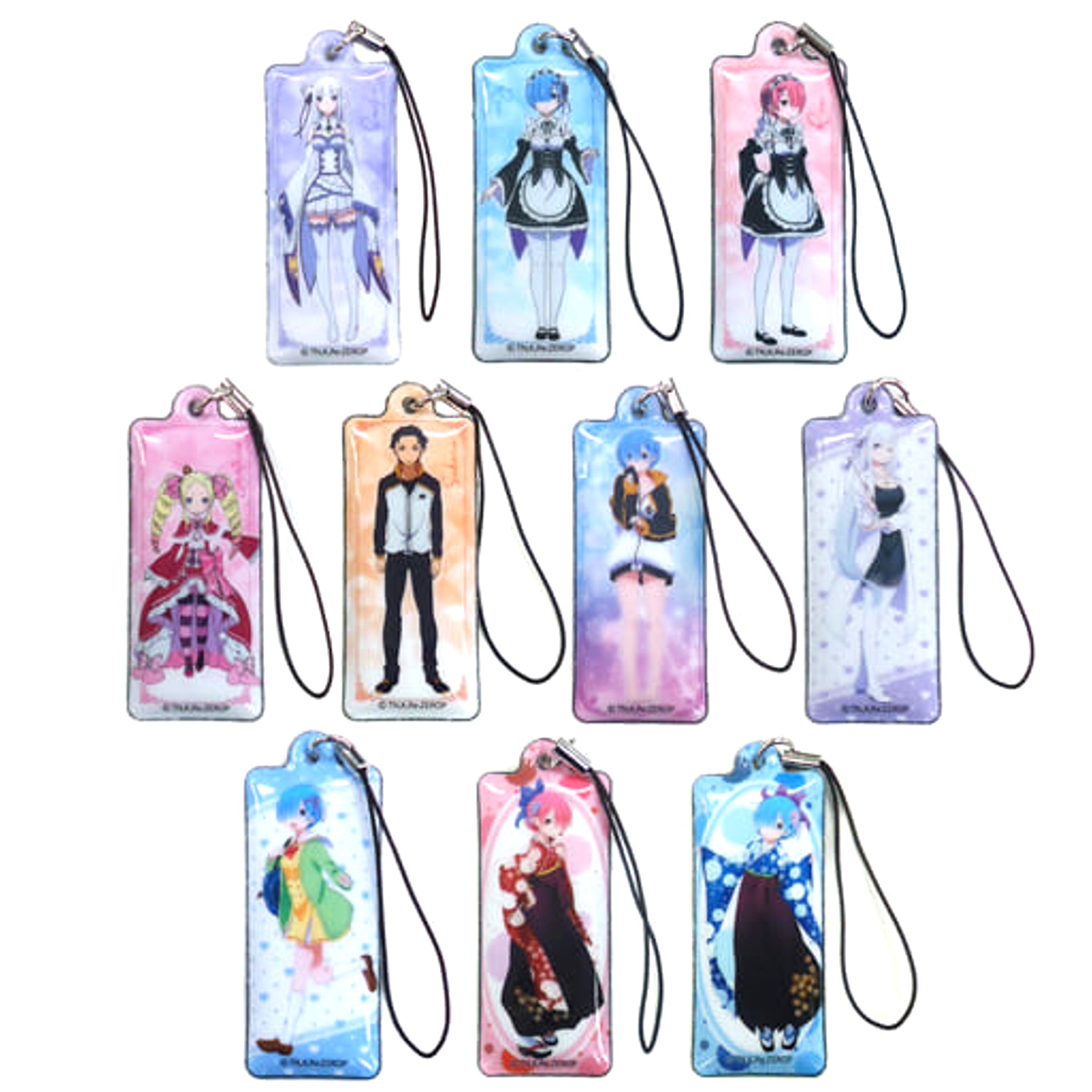 Re:ZERO -Starting Life in Another World- Rem & Others All 10 Types Set Cleaner Mascot Lottery with Prize Tickets Mascot [USED]