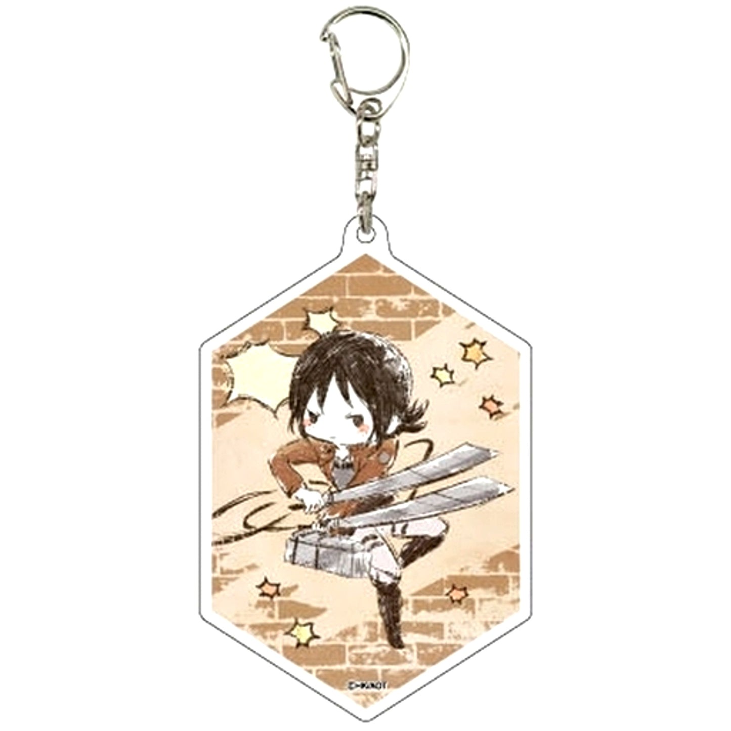 Ymir Attack on Titan Season 3 Acrylic Keychain 01 GraffArt Design [USED]