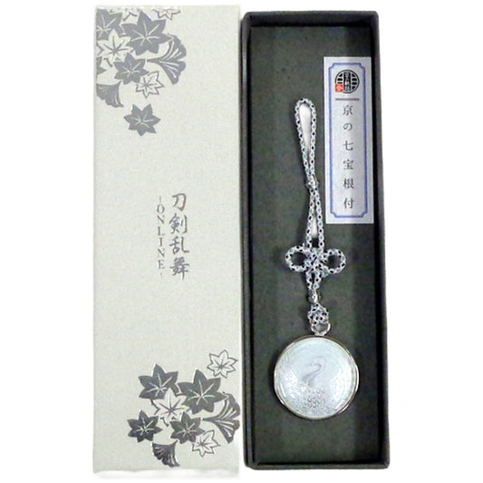 Touken Ranbu ONLINE Tsurumaru Kuninaga Cloisonne Netsuke of Kyoto Kyo no Kiseki Stamp Rally 3 Limited Keychains [USED]