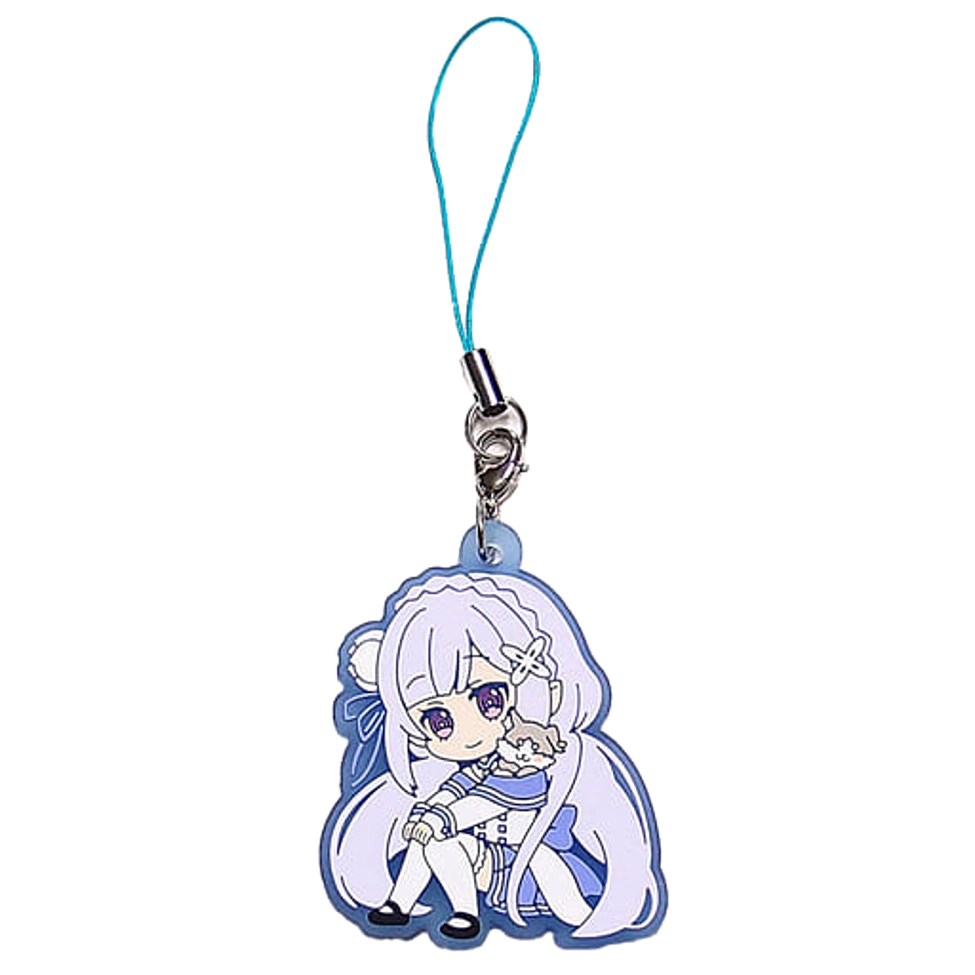 Re:ZERO -Starting Life in Another World- Memory Snow Emilia Pack Trading Rubber Strap Keychains [USED]