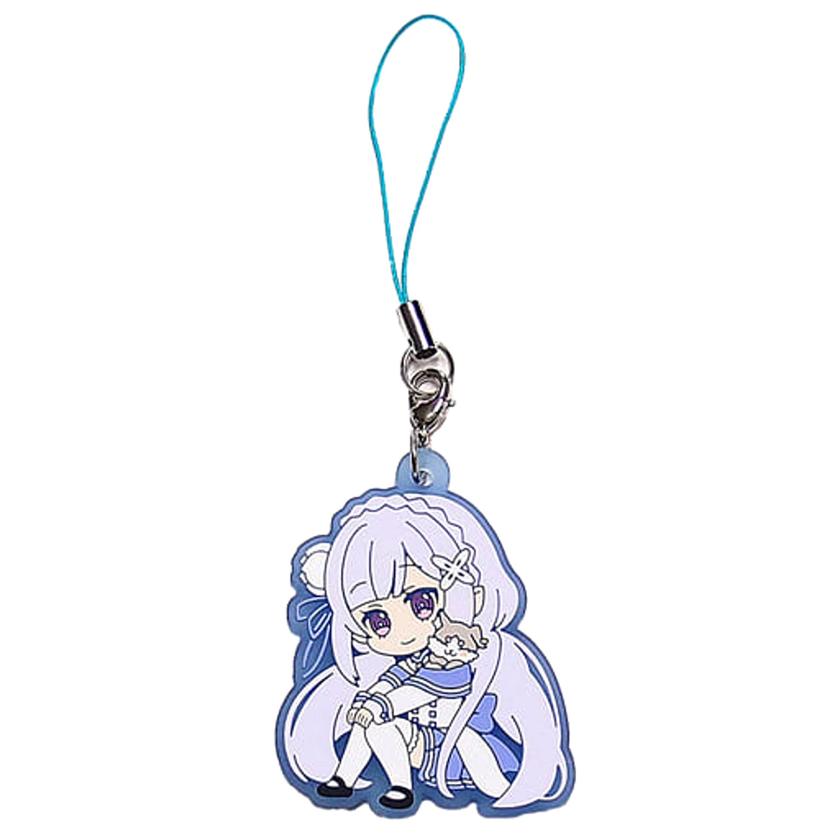 Re:ZERO -Starting Life in Another World- Memory Snow Emilia Pack Trading Rubber Strap Keychains [USED]
