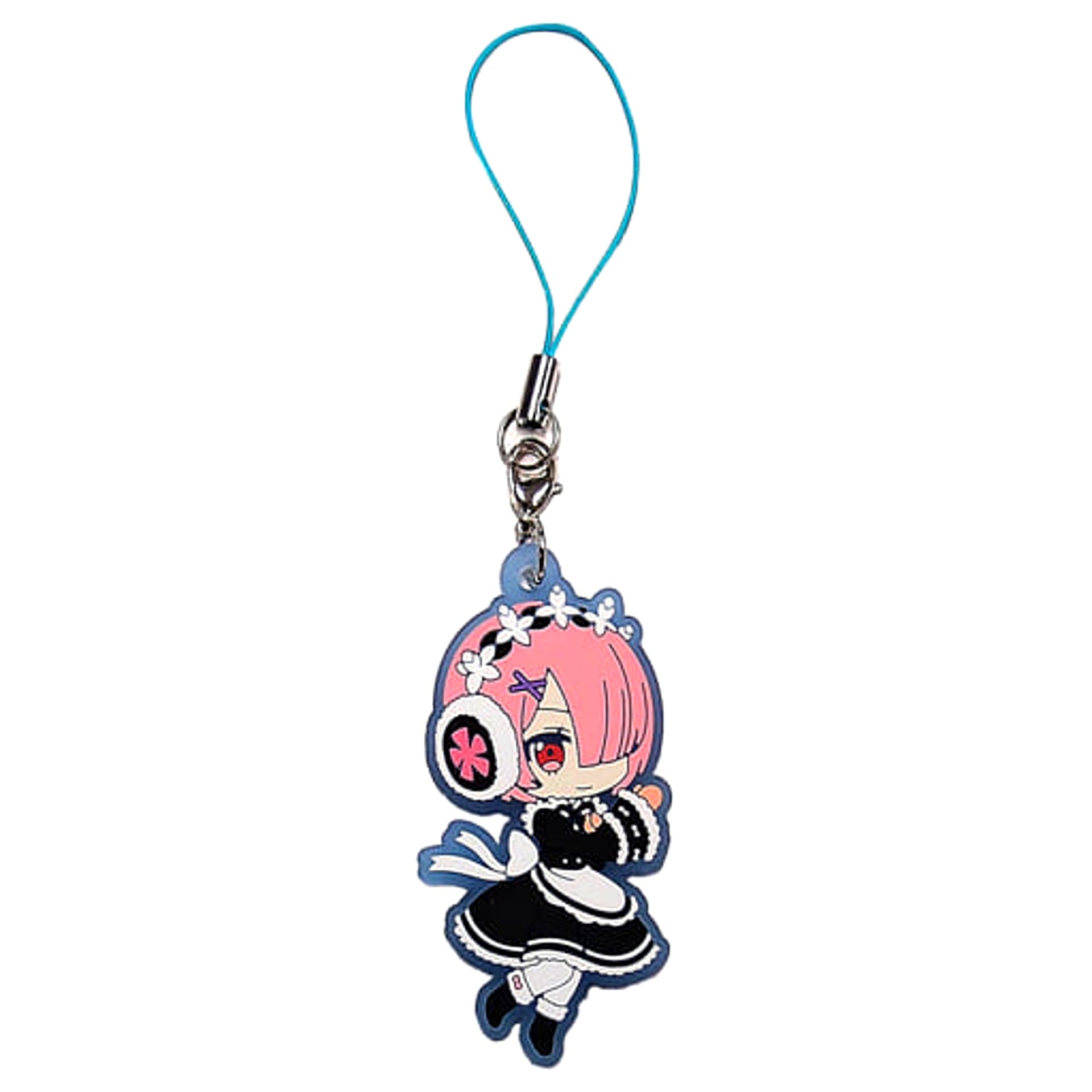 Re:ZERO -Starting Life in Another World- Memory Snow Ram Maid Outfit Trading Rubber Strap Keychains [USED]