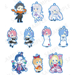 Re:ZERO -Starting Life in Another World- Memory Snow Subaru Natsuki & Others All 10 Types Set Trading Rubber Strap Keychains [USED]