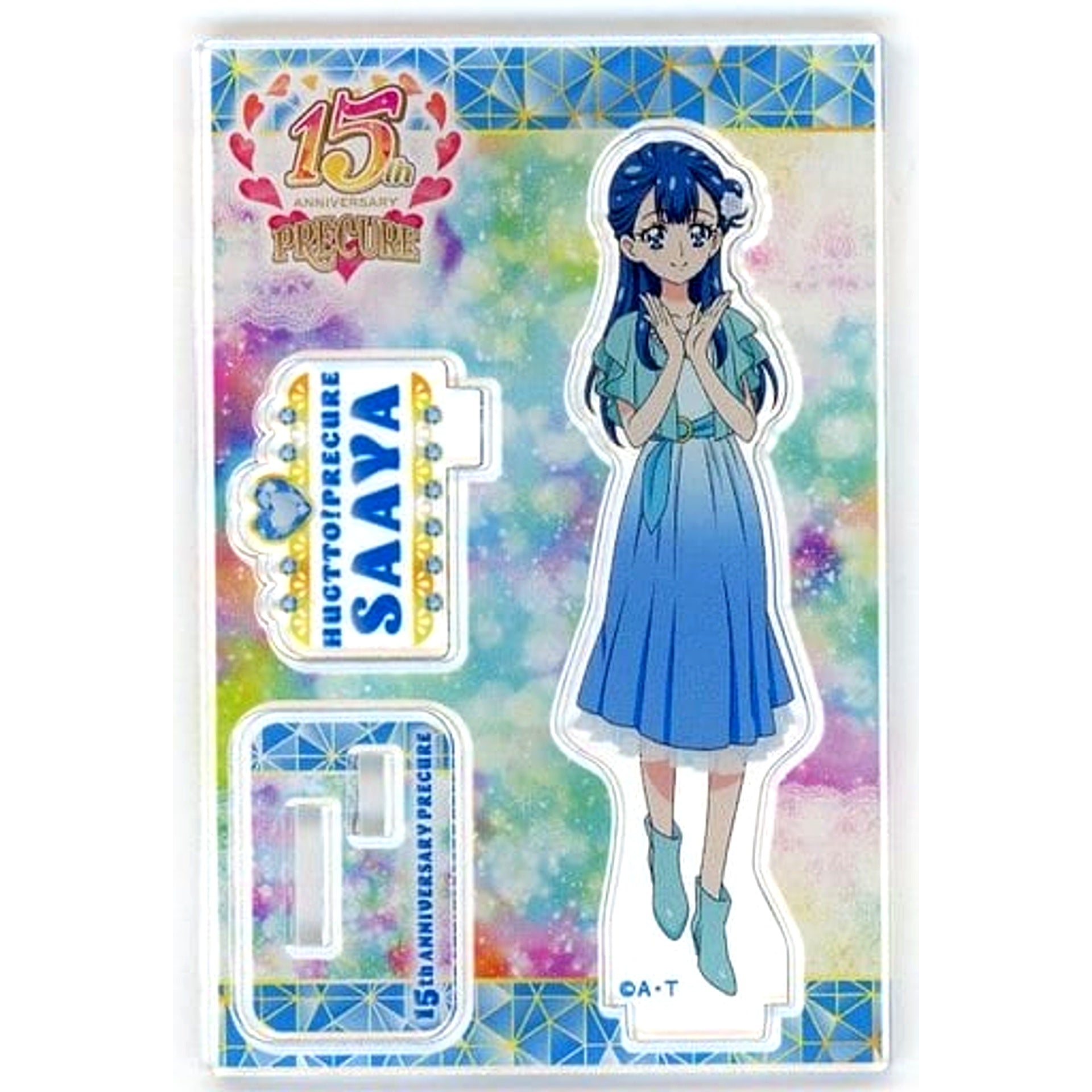 Saaya Yakushiji Precure 15th x Marui Anniversary Shop Acrylic Stand Anniversary Square Base [USED]