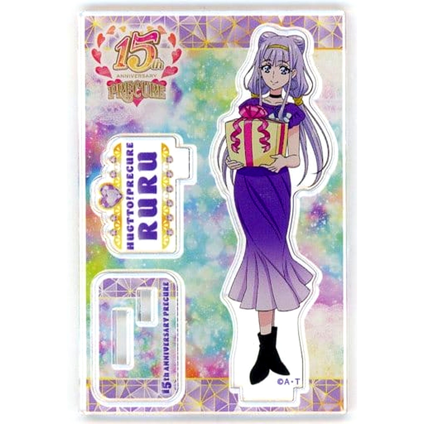 Ruru Amour Precure 15th x Marui Anniversary Shop Acrylic Stand Anniversary Square Base [USED]