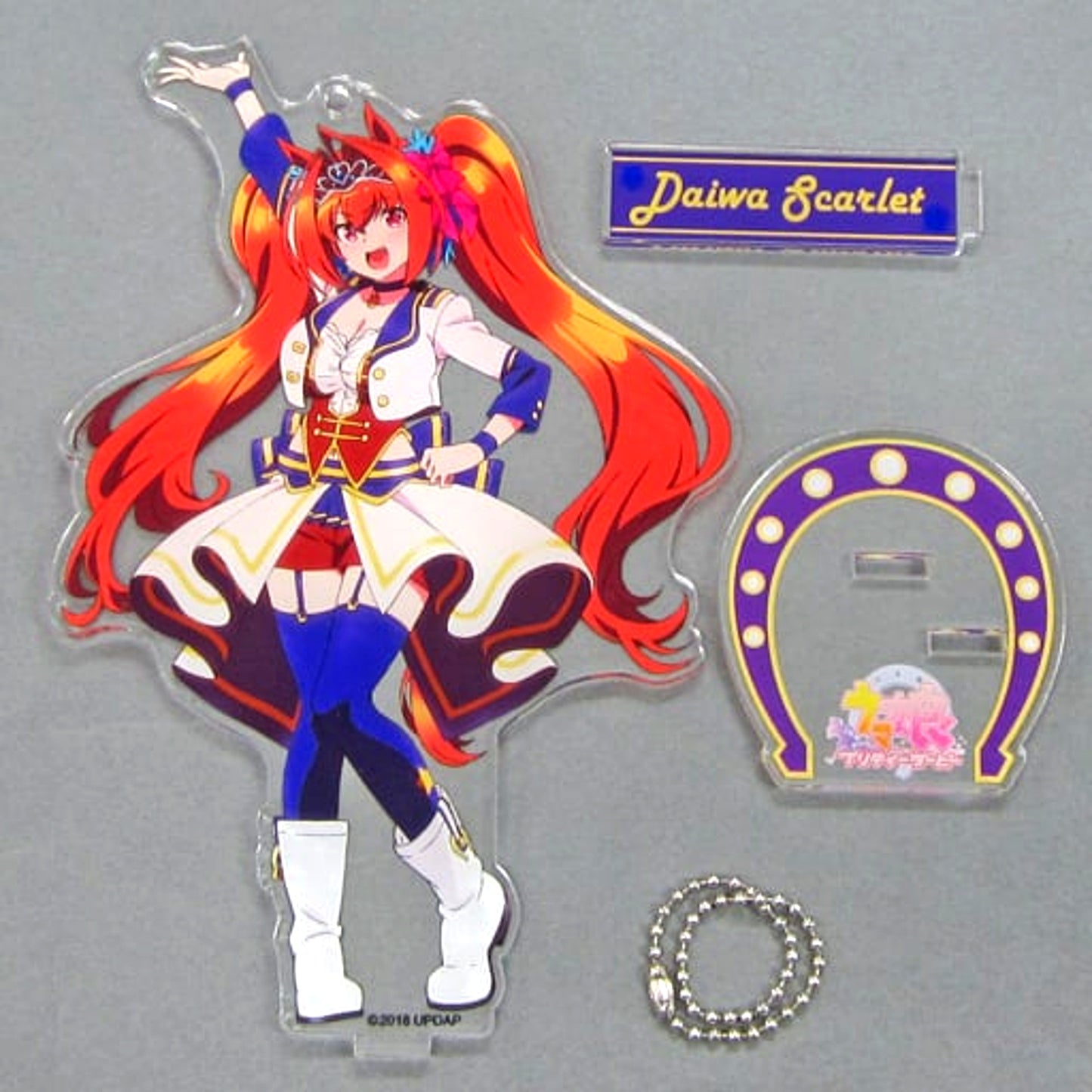 Daiwa Scarlet Uma Musume Pretty Derby 2nd EVENT Sound Fanfare! Trading Acrylic Stand Keychain [USED]