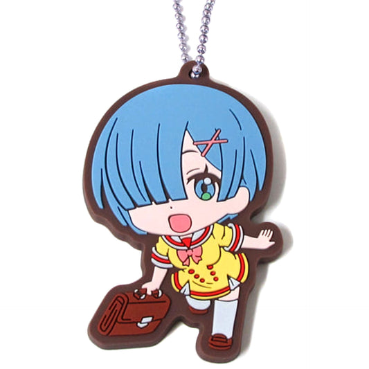Re:ZERO -Starting Life in Another World- Rem Uniform Assort Rem & Ram Rubber Mascot Prize B Keychains [USED]
