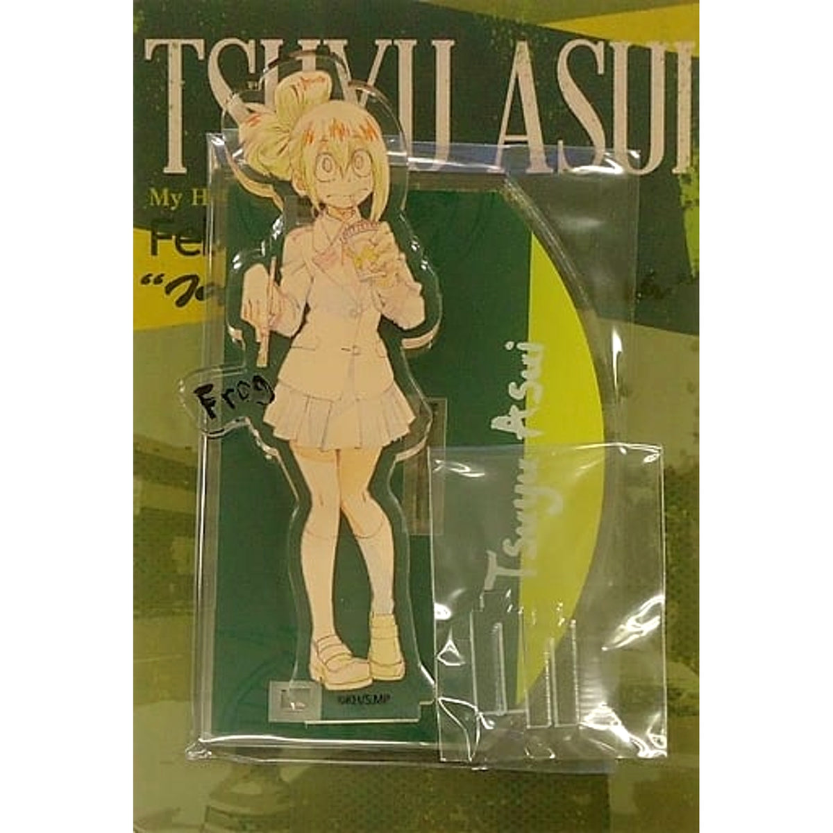 My Hero Academia Tsuyu Asui Acrylic Stand Bunbougu Cafe 2018 Limited Acrylic Stands [USED]