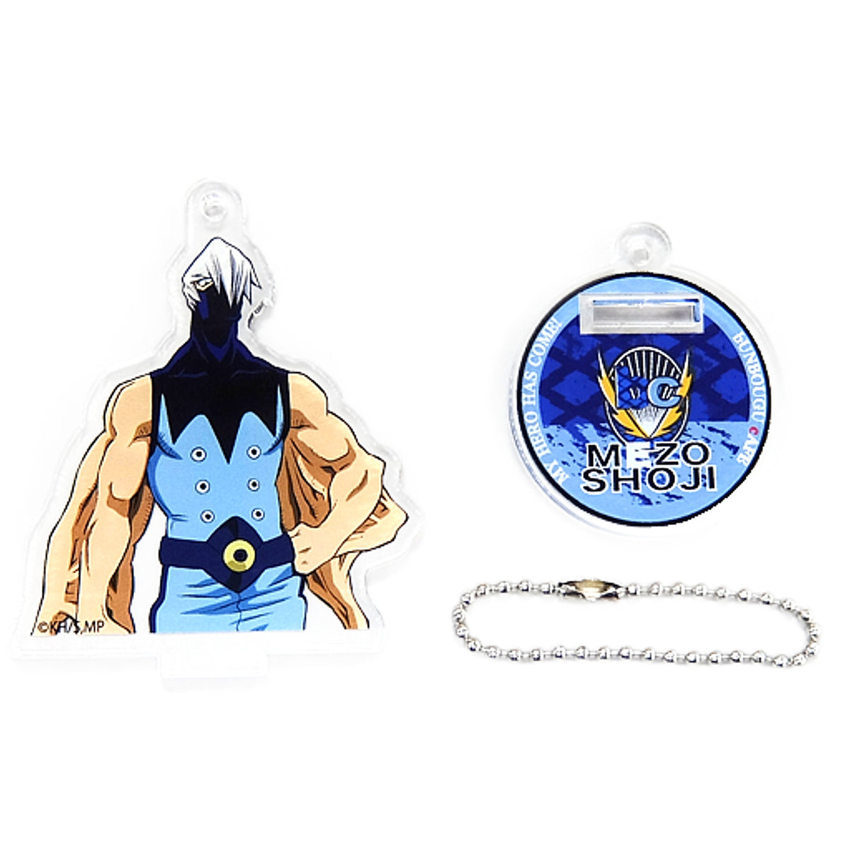My Hero Academia Mezo Shoji Heroes & Villains Pattern and Color Acrylic Keychain Bunbougu Cafe 2018 Limited Keychains [USED]