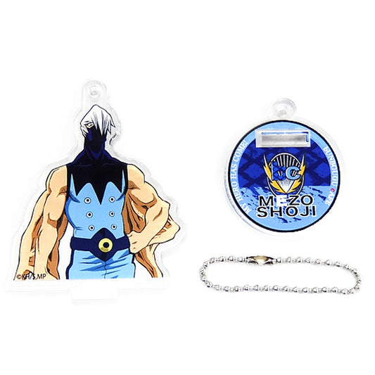 My Hero Academia Mezo Shoji Heroes & Villains Pattern and Color Acrylic Keychain Bunbougu Cafe 2018 Limited Keychains [USED]