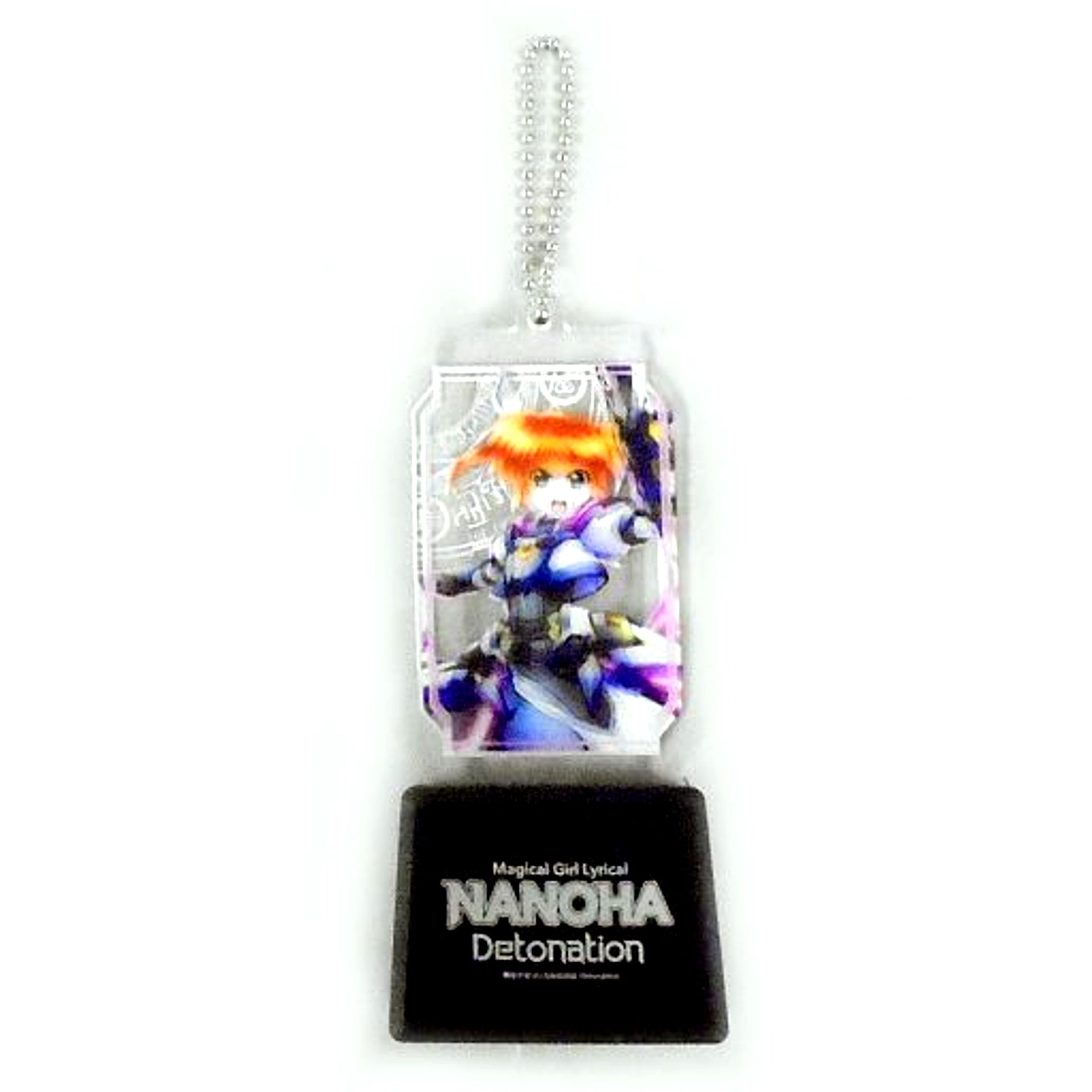Nanoha Takamachi Flash Keychain Magical Girl Lyrical Nanoha Detonation Theater Goods [USED]