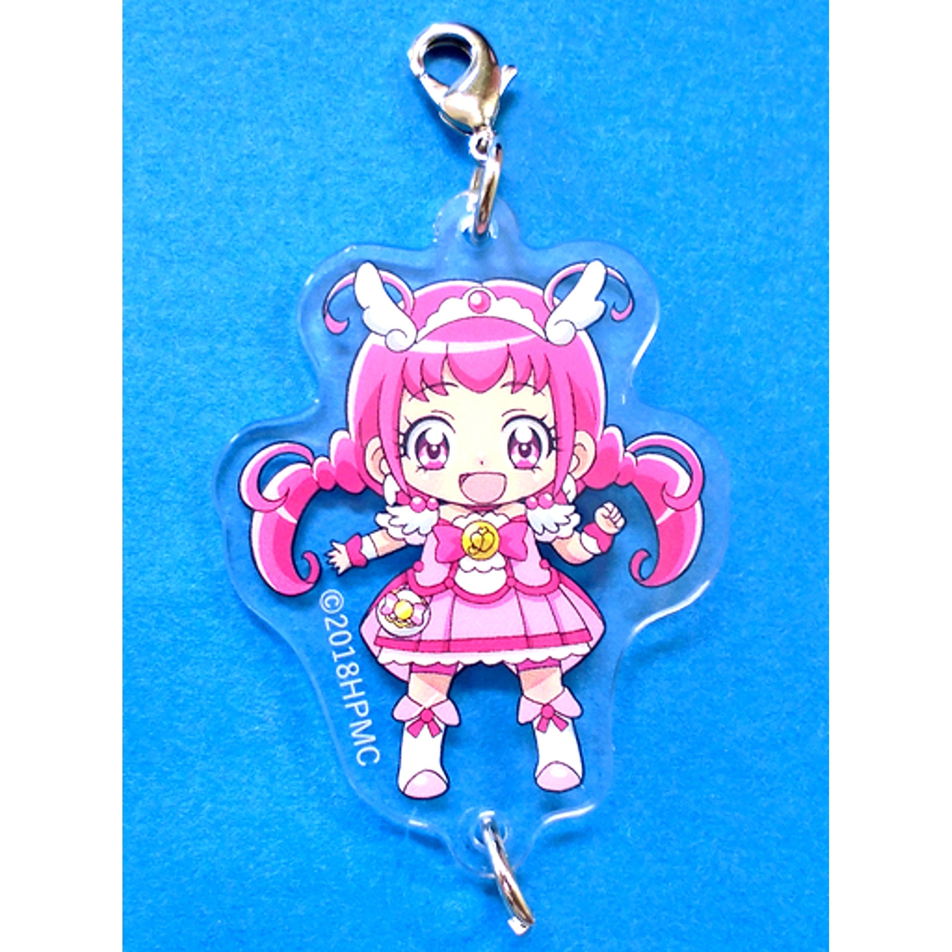 Cure Happy HUGtto! Precure All Stars Memories The Movie Connecting Baby Acrylic Charm Wakuwaku Team Theater Goods [USED]